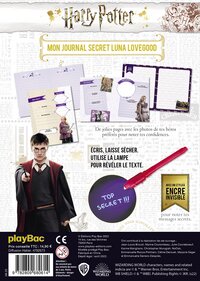 Harry Potter Mon journal secret Luna Lovegood-Arrière