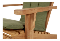 Loungezetel Adirondack teak met voetenbankje Bear Chair-Achteraanzicht