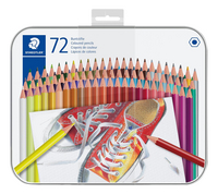 STAEDTLER crayon de couleur dans une boîte en métal - 72 pièces