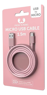 Fresh 'n Rebel Kabel Micro USB naar USB 1,50 m Dusty Pink-Rechterzijde