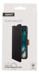 Xiaomi slim wallet cover voor Redmi 10 zwart-Vooraanzicht