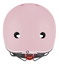 Globber kinderfietshelm Evo Lights Pastel Pink 45-51 cm-Achteraanzicht