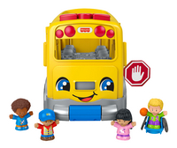 Fisher-Price jouet à tirer Little People Grand bus scolaire jaune