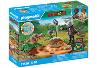 PLAYMOBIL Speelset Dinos Stegosaurusnest met eierdief 71526