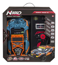 Nikko auto RC Trophy Truck X2 blauw-Vooraanzicht
