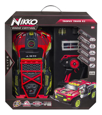 Nikko auto RC Trophy Truck X2 rood-Vooraanzicht