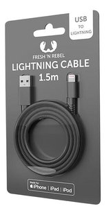 Fresh 'n Rebel kabel Lightning naar USB 1,50m Storm Grey-Rechterzijde