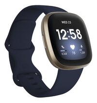 Fitbit montre connectée Versa 3 bleu nuit/doré