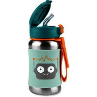 Skip*Hop Gourde avec paille Stainless Steel Spark Style Robot 350 ml