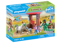 PLAYMOBIL Country Starter Packs Boerderij dierenarts met de ezels 71471-Vooraanzicht