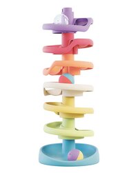 Quercetti Spiral Tower Evo gekleurde knikkertoren spiraalbaan 10-delig-Vooraanzicht