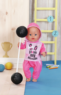 BABY born joggingpak roze - 43 cm-Afbeelding 1