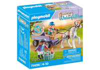 PLAYMOBIL Set de jeu Horses of Waterfall Enfants avec calèche et poney 71496