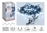 Guirlande lumineuse LED 48 lampes blanc froid