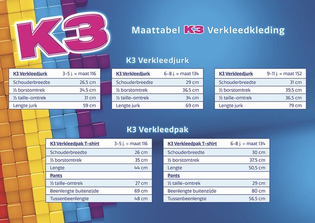 Verdragen Beringstraat gevechten Studio 100 Verkleedpak K3 Jurk Regenboog maat 152 kopen? | Bestel eenvoudig  online | DreamLand