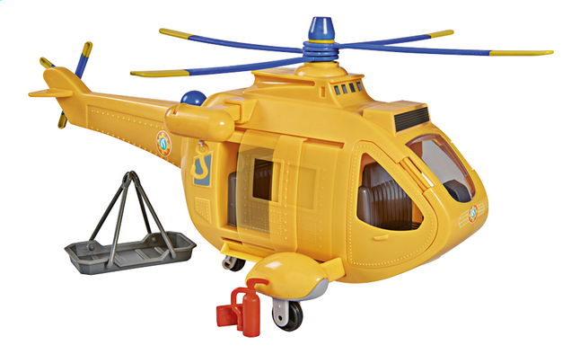 109251002002 Fonctions Sonores et Lumineuses Helicoptere Wallaby 2 Sam le Pompier Smoby + 1 Figurine 