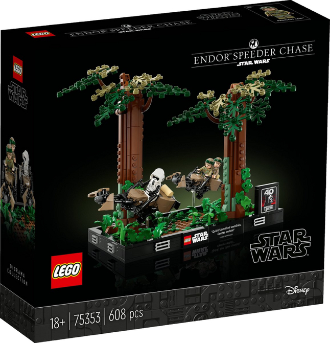 LEGO Star Wars 75353 Diorama de la course-poursuite en speeder sur Endor