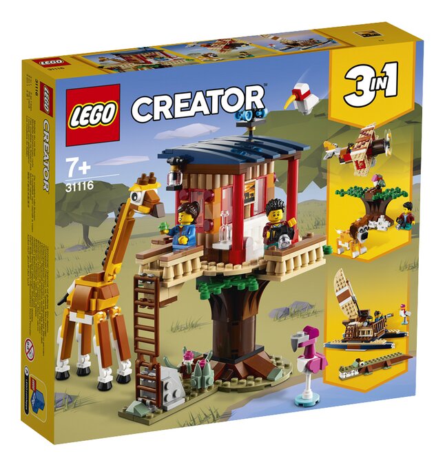 LEGO Creator 3-in-1 31116 Safari wilde dieren boomhuis