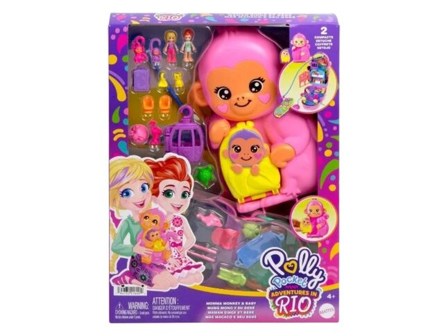 Polly Pocket Speelset Mama Aap en baby kopen Bestel eenvoudig online DreamLand