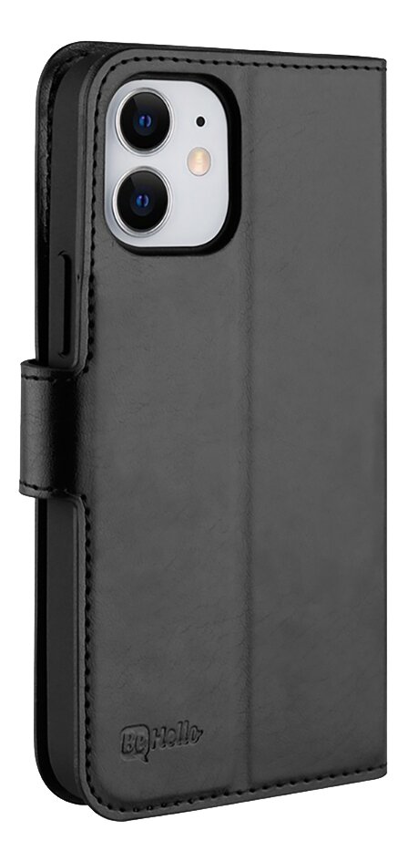 BeHello foliocover Gel Wallet Case voor iPhone 12 mini zwart