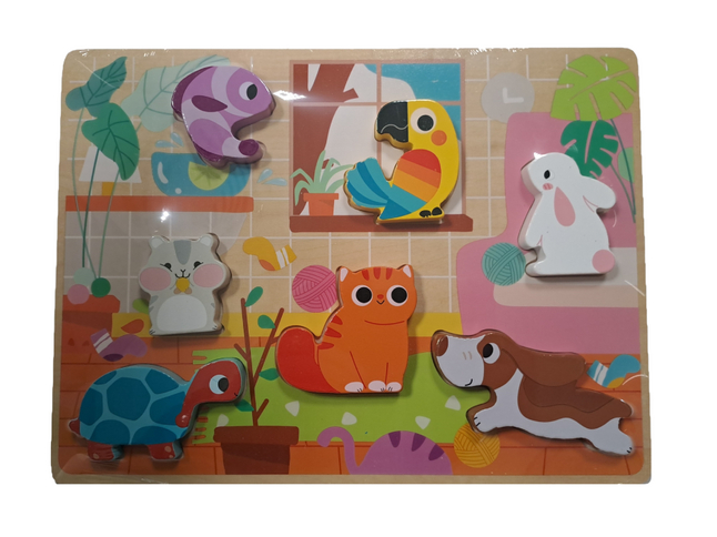 Dreamland Houten puzzel dier Huisdieren