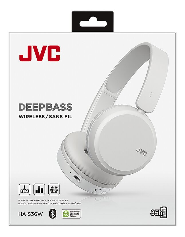JVC casque Bluetooth HA-S36W blanc