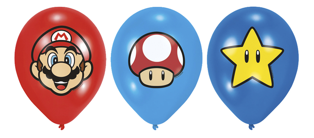 Wennen aan rekenkundig Reis Ballon Super Mario - 6 stuks kopen? | Bestel eenvoudig online | DreamLand