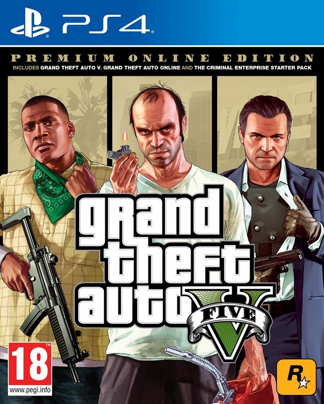 PS4 Grand Theft Auto V Premium Online Edition ENG