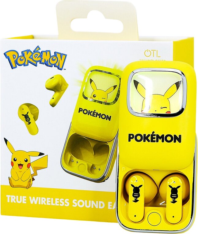 True Wireless Oortjes Pokémon Slide Case Pikachu geel