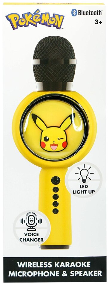 Pokémon Pikachu Bluetooth Popsing Led Light Karaoke Microfoon & Speaker
