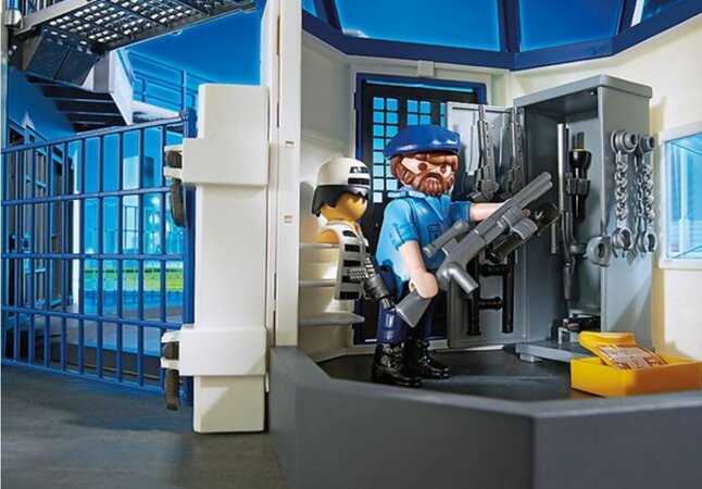 Playmobil - 5182 - Jeu de Construction - Commissariat de Police avec  Système d'alarme : : Jeux et Jouets