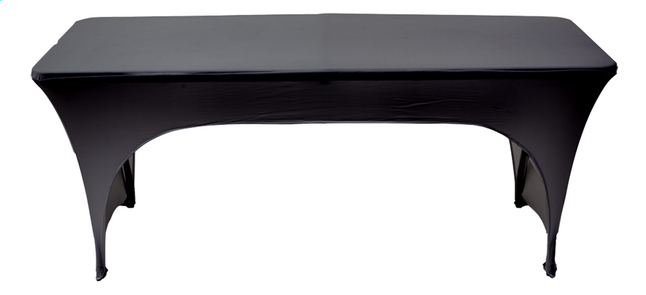 Housse stretch pour table L 180 x Lg 75 cm noir