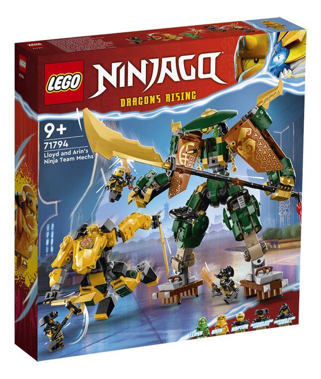 LEGO Ninjago 71794 L'équipe de robots des ninjas Lloyd et Arin