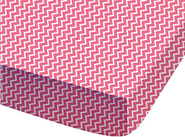 Hoeslaken Flamingo Rozewit Katoen B 90 X L 190 Cm
