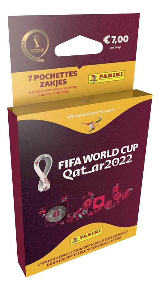 PANINI autocollants FIFA World Cup Qatar 2022 - 7 pochettes