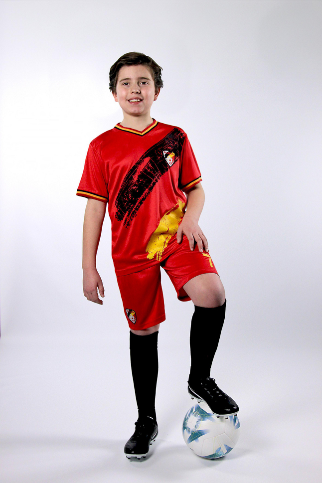 Tenue de football Belgique 2024 rouge Taille 110