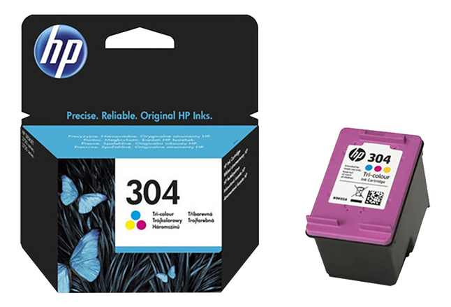 HP cartouche d'encre 304 Tri-Colour
