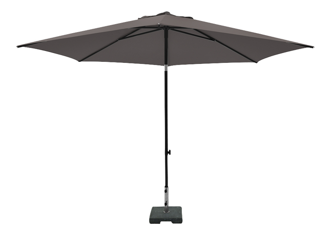 Madison parasol en aluminium Mykanos Ø 2,5 m taupe