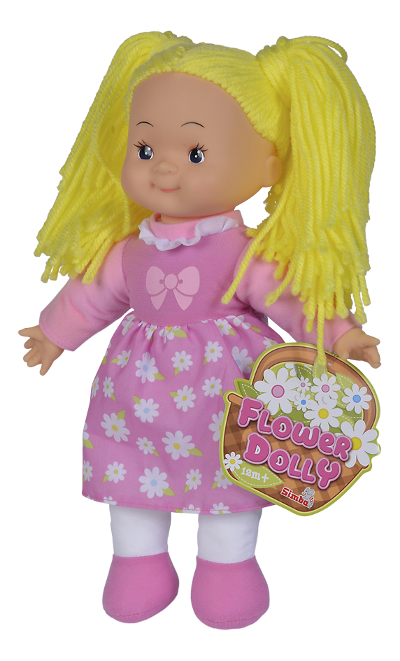 Knuffelpop Flower Dolly - Blond