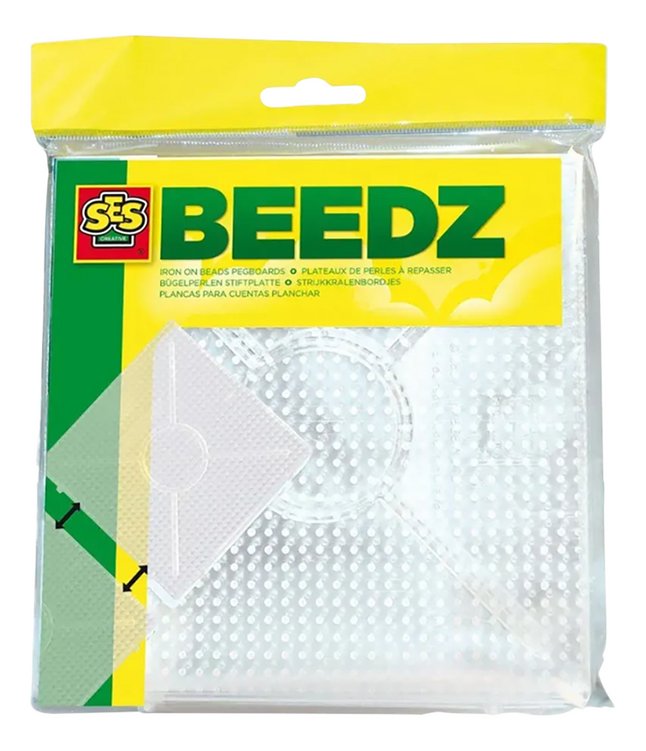 SES plaques de base pour perles à repasser Beedz carré - 2 pièces