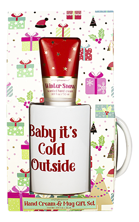 Geschenkset handcreme en mug Baby, it's cold outside