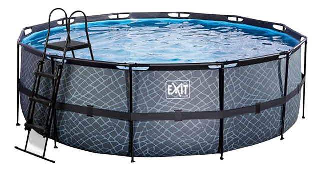 EXIT piscine avec filtre à cartouche Ø 4,27 x H 1,22 m Stone