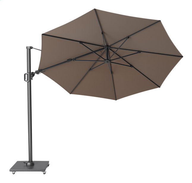 Platinum parasol suspendu Challenger T2 Premium aluminium Ø 3,5 m Havana