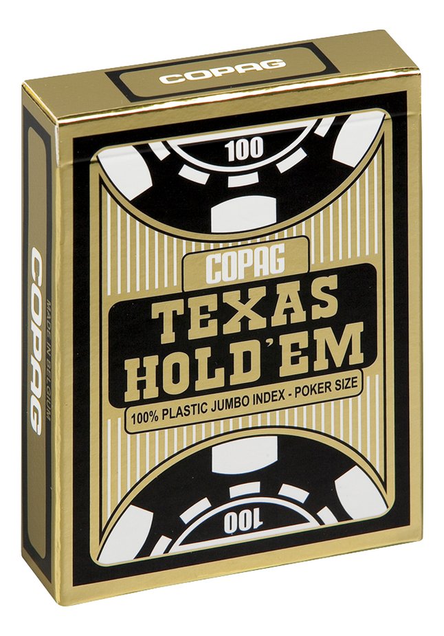 Kaartspel poker Texas Hold'em Gold zwart
