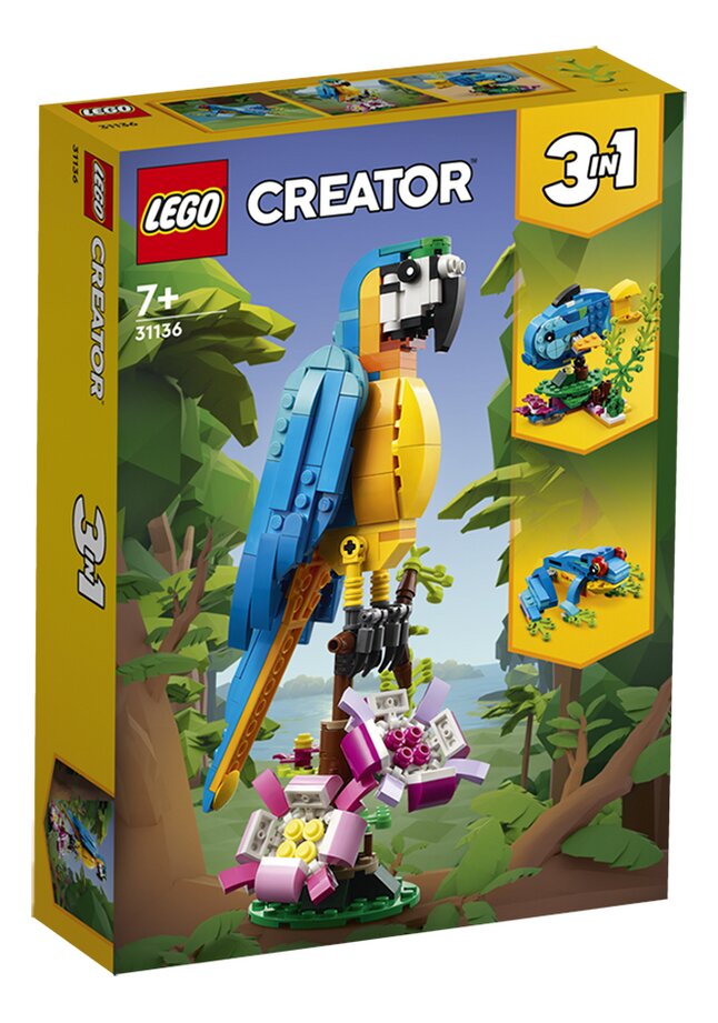 LEGO Creator 3-in-1 31136 Exotische papegaai
