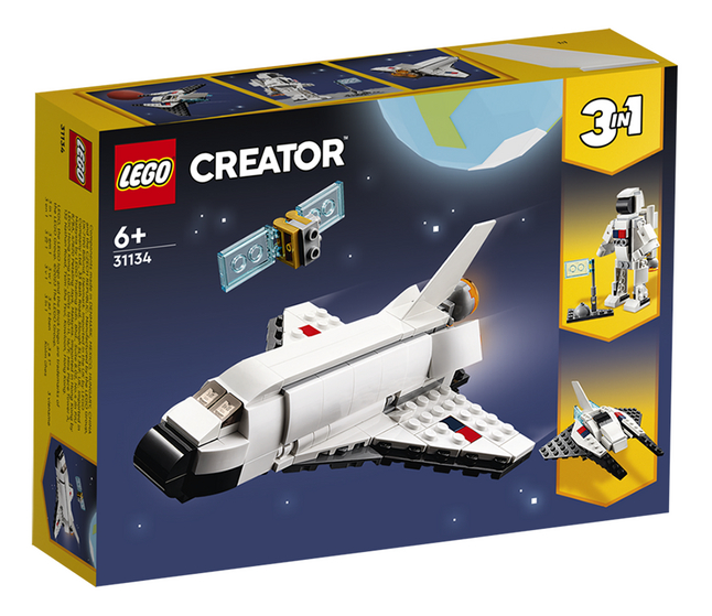 snijden Ga lekker liggen balkon LEGO Creator 3-in-1 31134 Space Shuttle kopen? | Bestel eenvoudig online |  DreamLand