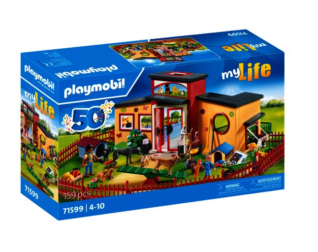 PLAYMOBIL Set de jeu 50YR Pension pour animaux 71599