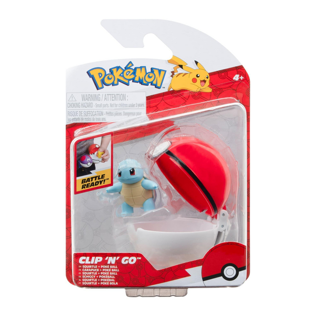 Pokémon Clip 'n Go Squirtle + Poké Ball