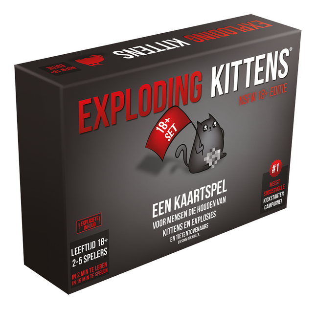Exploding Kittens NFSW-editie kaartspel 18+