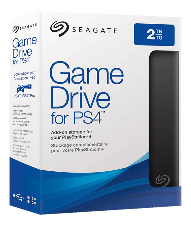Seagate disque dur externe Game Drive pour PS4 2 To